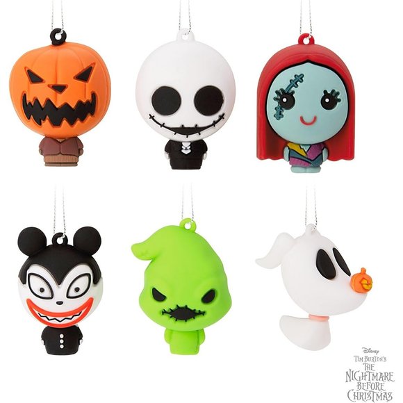 Set of 6 Mini Ornaments Shatterproof Tim Burton's The Nightmare Before Christmas - Picture 6 of 6